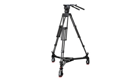 Shotoku SX260 Head on Heavy Duty TTH1002C tripod and TD-73 Studio Dolly